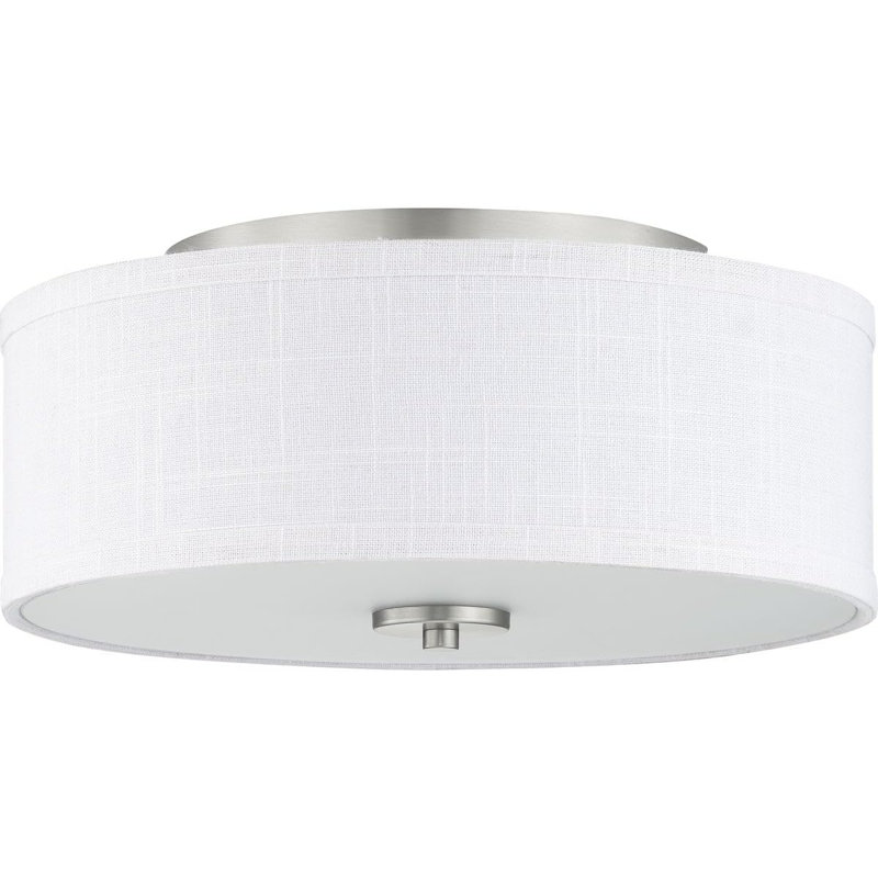 "Progress Lighting Inspire 13-Inch Close-to-Ceiling Light – Elegant Nickel Finish"