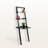 Oxford Two-Tier Leaning Desk with Two Shelves, Black Finish, 69.22" H x 22.84" W x 14.3" D