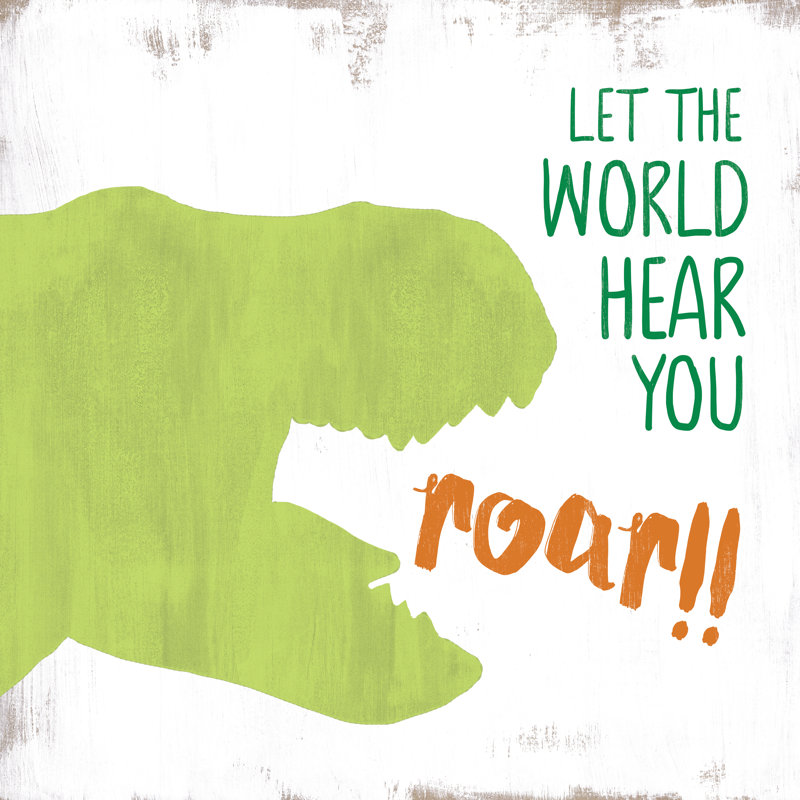 Hear You Roar - Wrapped Canvas Print, 30cm H x 30cm W x 3.8cm D