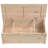 vidaXL Storage Box Tool Chest Blanket Organizer Case Trunk Solid Wood Pine-1879640461