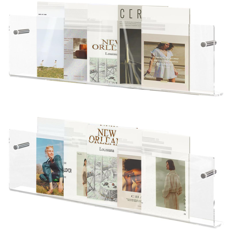 2 Pack Hanging Magazine Rack