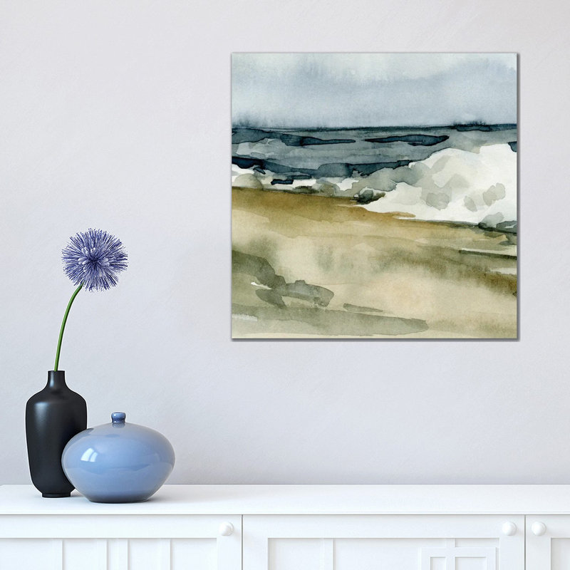 Loose Watercolor Waves V by Emma Caroline - No Frame Gallery-Wrapped Canvas Giclée on Canvas