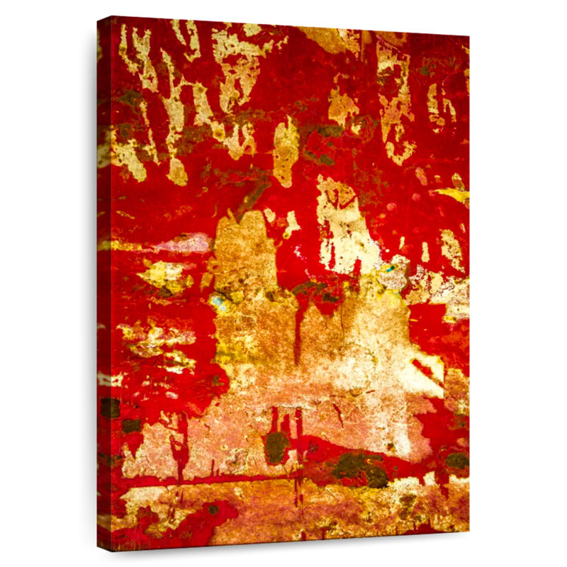 Avery A Study In Red And Gold, 39" H x 26" W