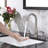 Widespread Bathroom Faucet with Drain Assembly-86862888