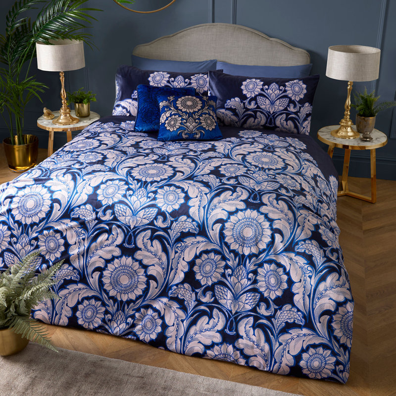 Romilly 100% Polyester Duvet Cover Set, Double Duvet Cover + 2 Standard Pillowcases