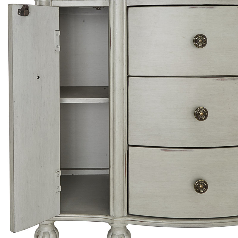 Orme 40'' W 3 - Drawer Dresser, Antique Dove