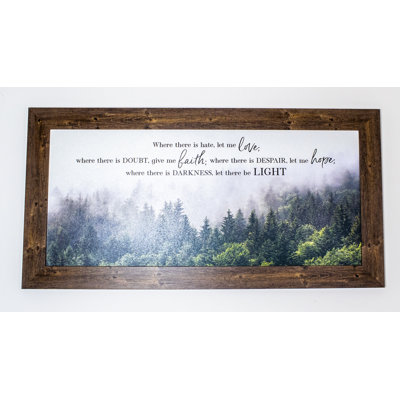 «Let There Be Love», reproduction sur papier encadrée