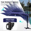 128' X 128' Square Outdoor Solar Led Cantilever Patio Umbrella without Weighted Base-1693370714