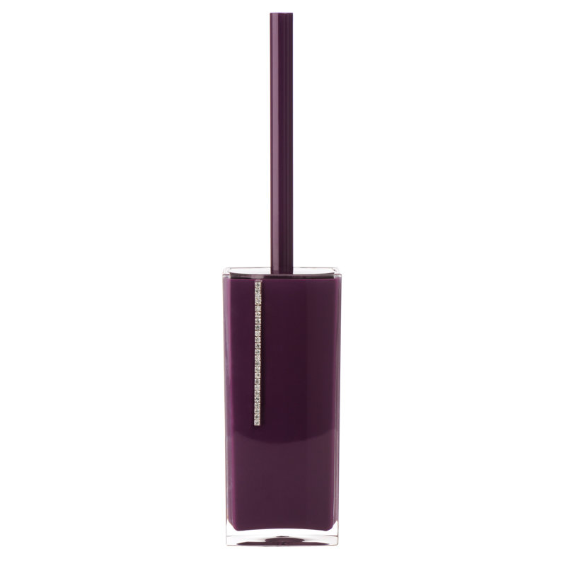 Free Standing Toilet Brush Holder, Purple