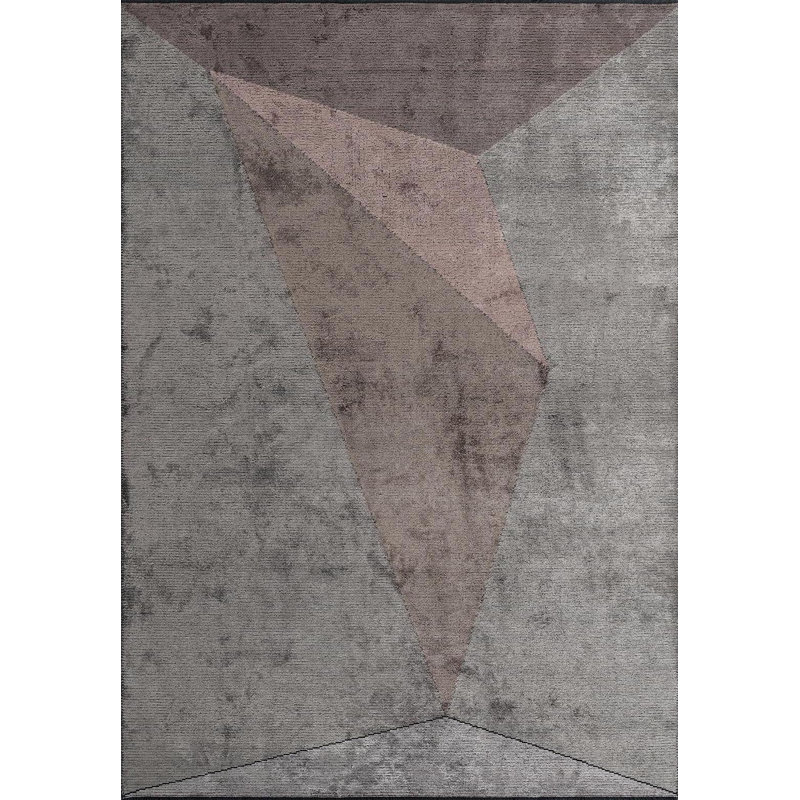 Roath Geometric Hand Loom Indoor / Outdoor Area Rug, Rectangle 5'3" x 7'6"