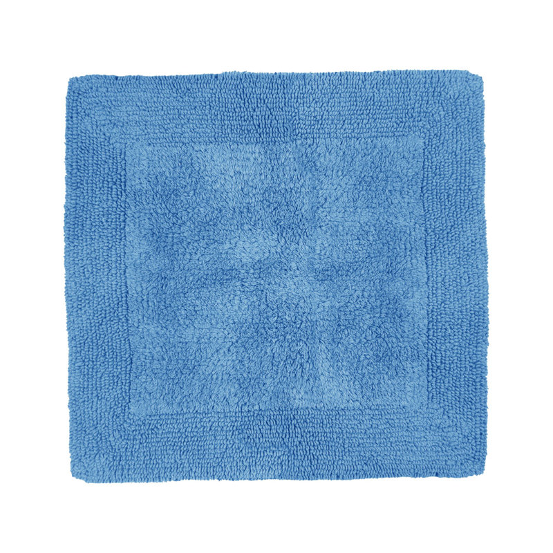 Nagelly Reversible Square Bath Mat, Cornish Blue