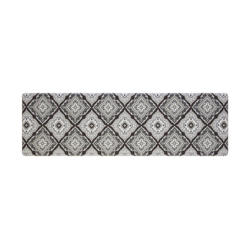 Laura Ashley Allie Wellness Anti-Fatigue Mat, Light Gray, Rectangle 1'5" x 4'