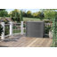 Coffre de terrasse en résine avec portes verrouillables et couvercle relevable l 48 po x P 30 po Suncast, fabriqué aux États-Unis
