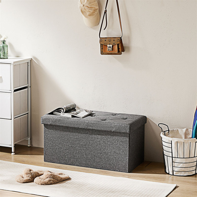 Upholstered Storage Bench, 15.02" H x 30.02" W x 15.02" D