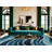 Washable Ocean Blues Hawaiian Area Rug-353669155