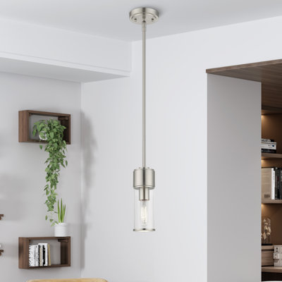 Luminaire suspendu cylindrique à 1 lumière Marciann