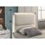 Lit gigogne contemporain à panneau simple en relief à un lit simple avec perle Contemporary Glam Pearl non inclus.-1226385818