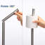 Porte-essuie-tout autoportant en acier inoxydable-129643402