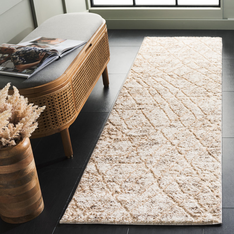 Ravine Shag Performance Abstract Rug, Runner 2'2" x 8"