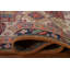 Tapis orange / rouge / brun en laine noué à la main de conception unique 8 pi 1 po x 9 pi 10 po New Age