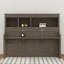 Lit escamotable simple avec bureau, cadre de lit mural en bois avec tablettes de rangement, cadre de lit armoire de ferme peu encombrant-2129735272