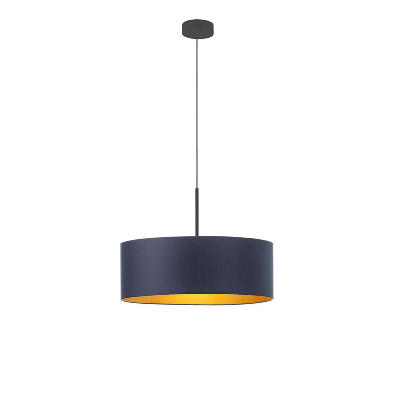 Sundberg 3 - Light Drum Pendant, Dark Grey, Black, 120cm H x 50cm W x 50cm D