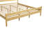 Très grand lit plateforme traditionnel en bois de pin massif avec tête et pied de lit, cadre de lit renforcé robuste, aucun sommier tapissier requis-805105304