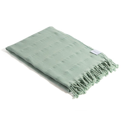 Serviette de bain turque en coton biologique Chanyah Stonewashed Luxe