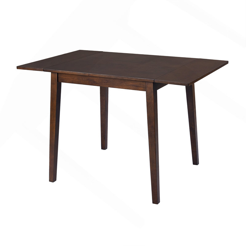 Table de salle à manger extensible 29 po à 45 po pour 4 personnes, table de cuisine pliante, Brun