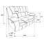 Ensemble de canapé inclinable 3 pièces Elodie-621013426