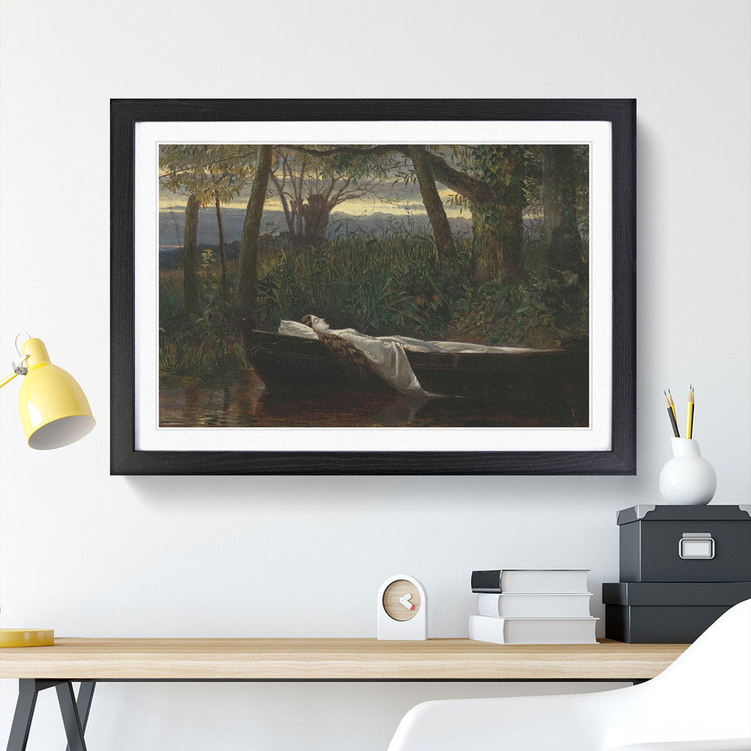 The Lady of Shalott by Walter Crane - Picture Frame Painting
