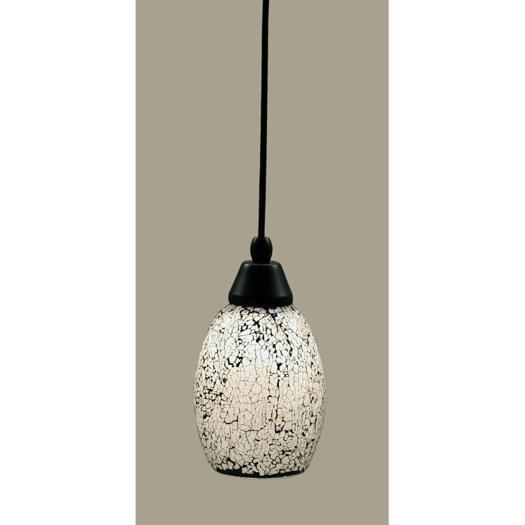 Cord Hung Mini Pendant With Fusion Glass