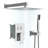 Dual Function Chrome Shower Set Elegance - Ideal For Modern Bathrooms