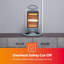 GEEPAS Halogen Heater 1200W | Instant Heating Energy Efficient Heater with 3 Heat Settings 400/800/1200W | Oscillation Function & Low Running Cost | 3 Bar Compact Radiator Home Office-124322422