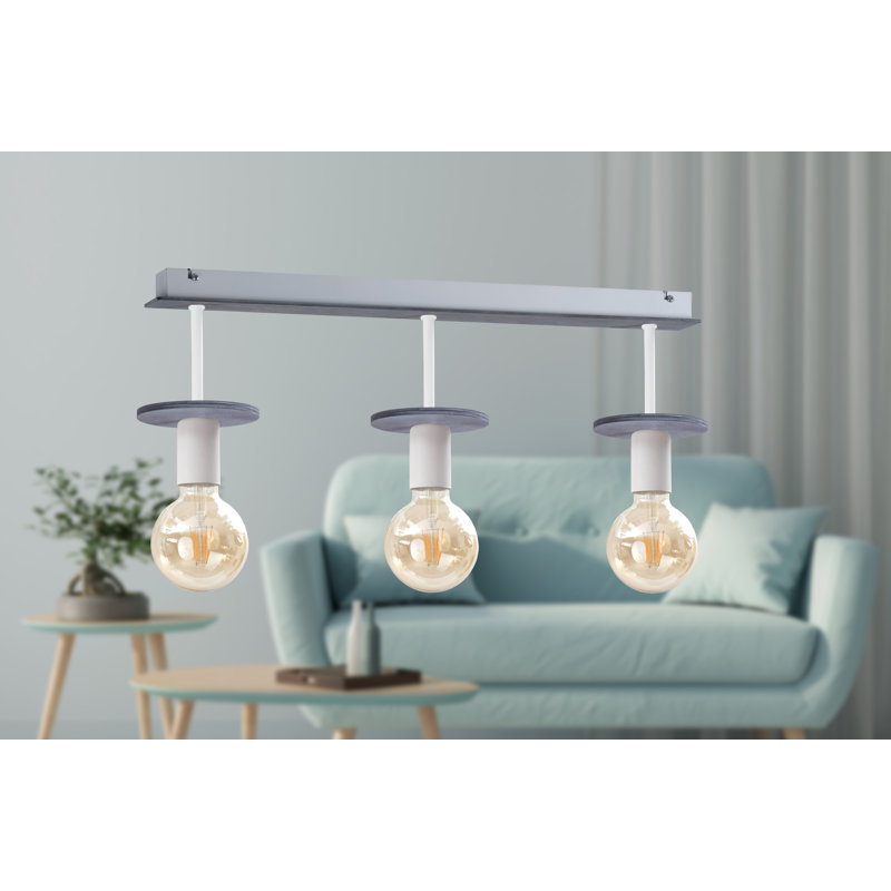 Tallapoosa Semi Flush Mount, Grey