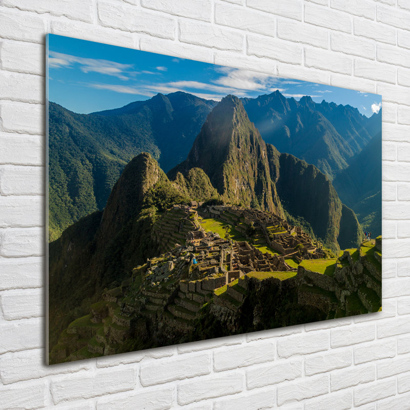 Ruins Of Machu Picchu - No Frame Print on Glass