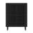 33.46" Modern Black Wooden  6-Tier Shoe Cabinet With Louvered Doors, Shoe Storage-2114310465