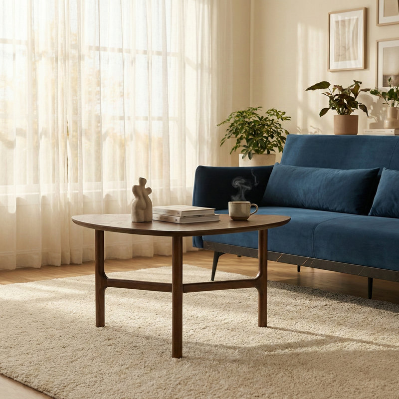 Dune Wooden Coffee Table, Walnut