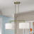 Ackley 2 Light Antique Brass Large Linear Chandelier-1271283661