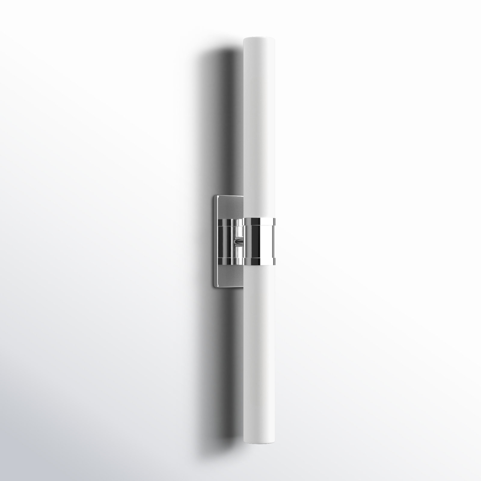 Evelien 2-Light Dimmable Metal Vanity Light, Chrome, 60 W, 30" H x 5" W x 3.63" D