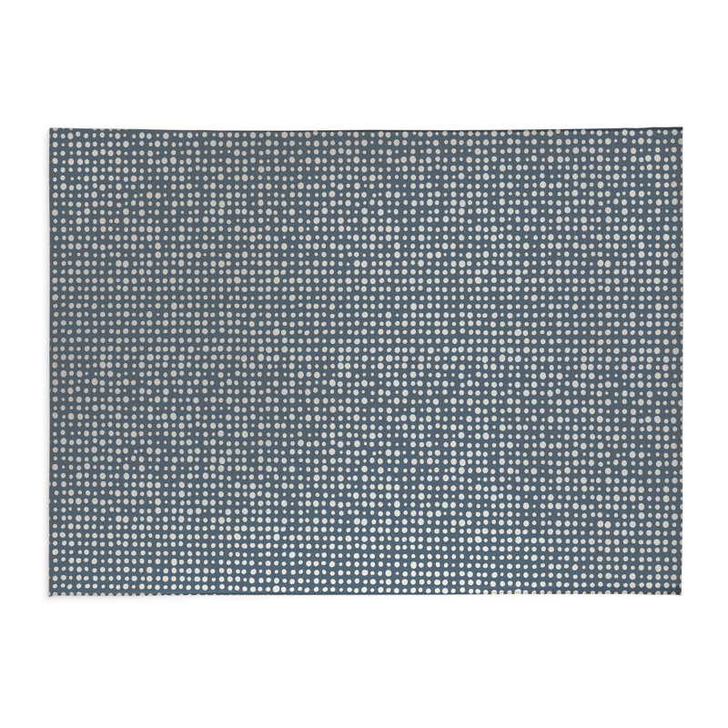 Assorted Dots Activity Mat, Blue, Rectangle 3' x 5'
