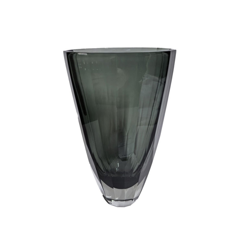 Vase de table Minimalist Kaltman, Gris, H 11,42 po x l 6 po x P 5,31 po