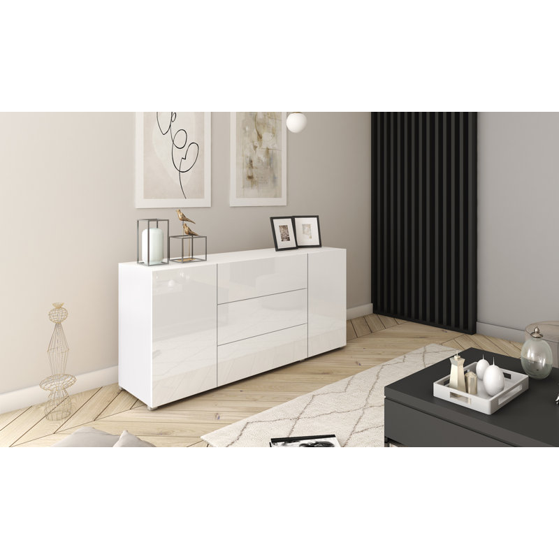 150 cm W Chest of 3 Drawers, White