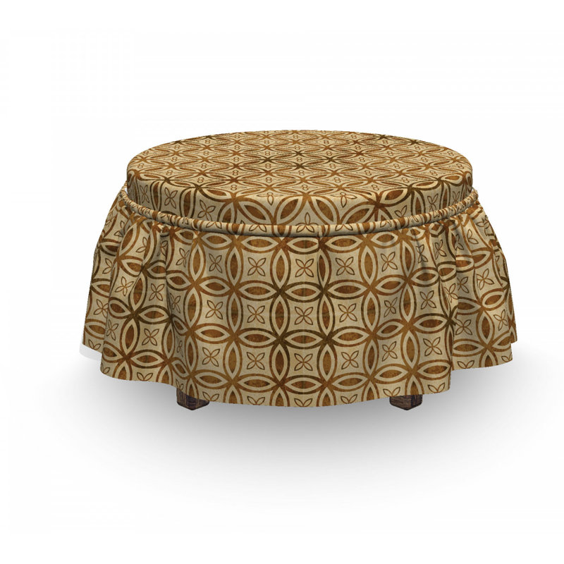 Housse pour repose-pieds cercles interlocking