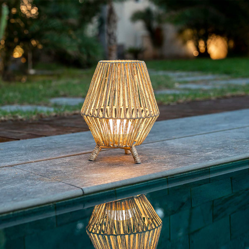 Alishka 33cm Battery Powered Integrated LED Outdoor Table Lamp