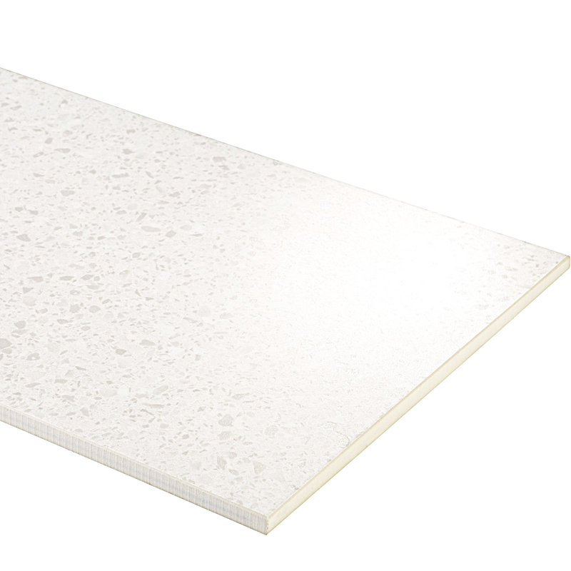 Birthplace 24" x 24" Porcelain Terrazzo Look Wall & Floor Tile, Frost