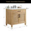 Aneres 36" Free Standing Single Bathroom Vanity with Quartz Top