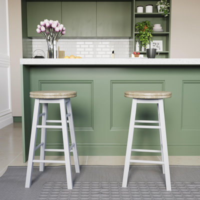 Swivel Solid Wood Counter Stool