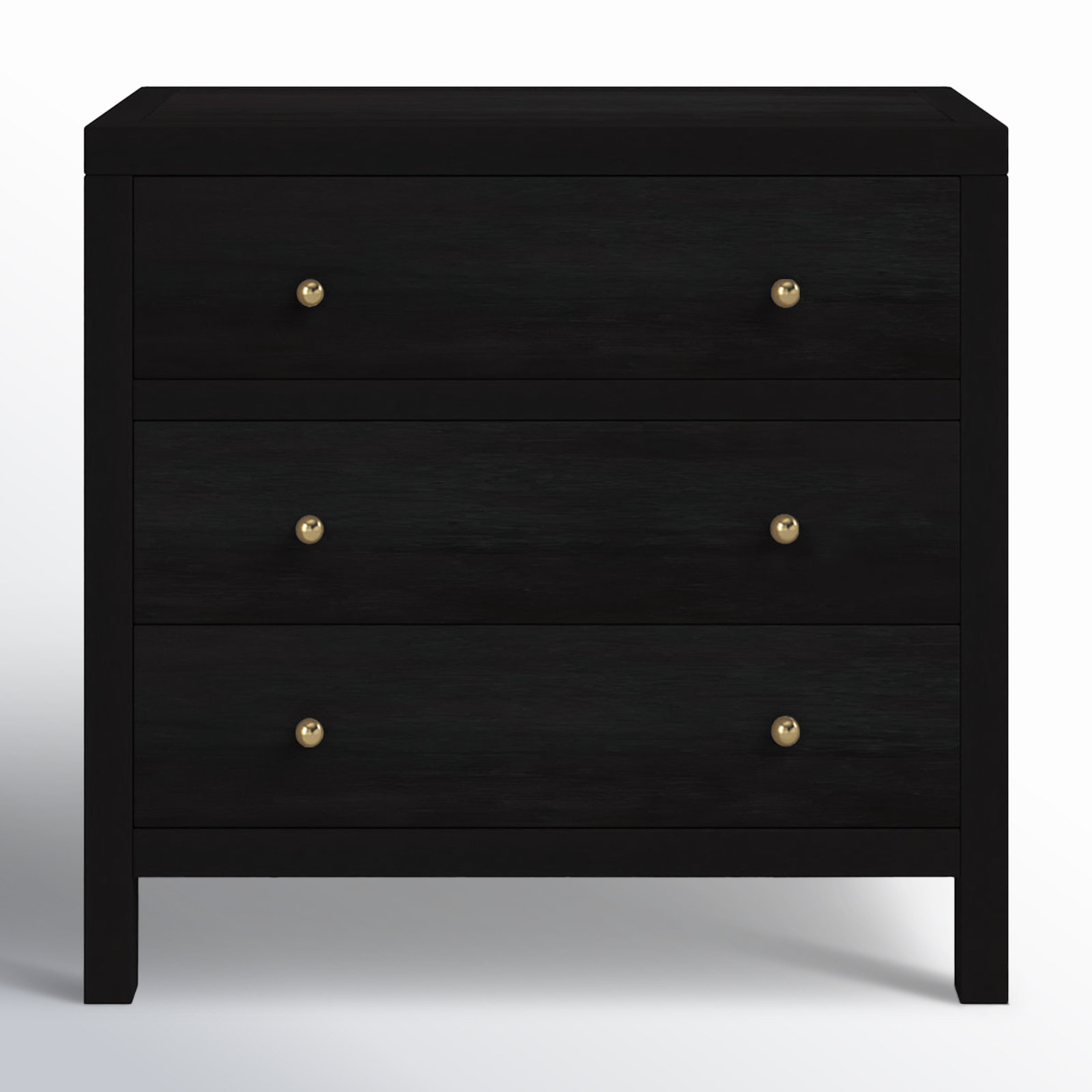 Celine 34" 3-Drawer Nightstand, Antique Coffee