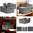 Foldable Fabric Storage Bins With Wooden Handles, Washable Decorative Organizer Box For Home Closet Laundry Shelf Organization